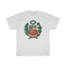 Load image into Gallery viewer, Peru Multicolor Shield Unisex Heavy Cotton Tee