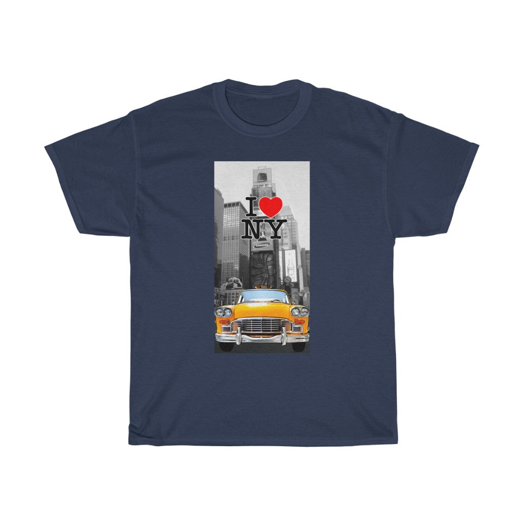 New York Taxi Unisex Heavy Cotton Tee