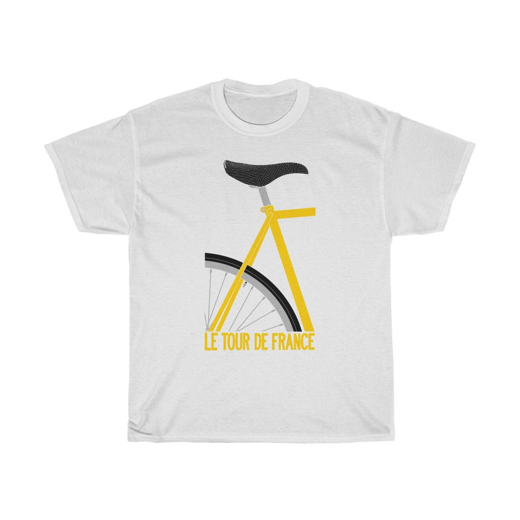 Le Tour de France Bike Unisex Heavy Cotton Tee