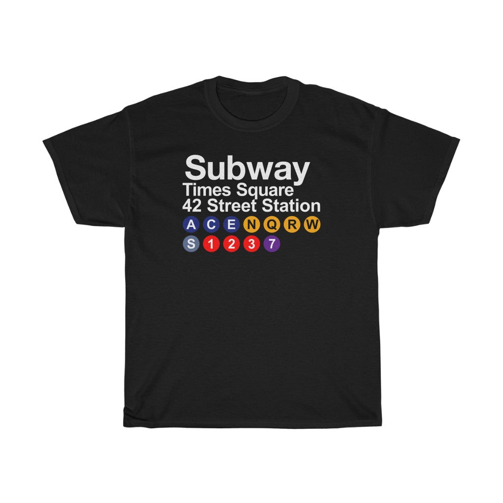 Subway New York Unisex Heavy Cotton Tee