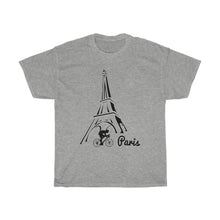 Load image into Gallery viewer, Le Tour de France Eiffel Unisex Heavy Cotton Tee
