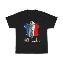 Load image into Gallery viewer, Le Tour de France Nibali Map Unisex Heavy Cotton Tee
