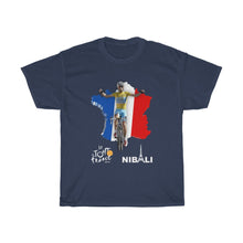 Load image into Gallery viewer, Le Tour de France Nibali Map Unisex Heavy Cotton Tee

